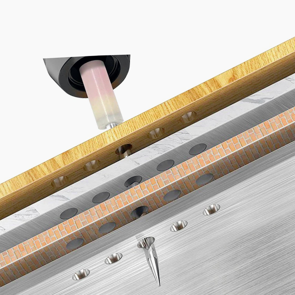 Set 200 chiodi tondi in acciaio da 32 mm per pistola sparachiodi manuale - ambraled