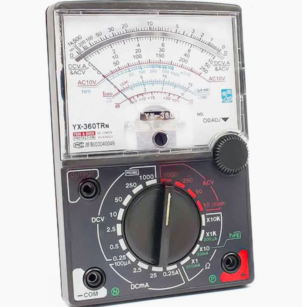 Multimetro analogico mini – tester tensione con puntali - ambraled
