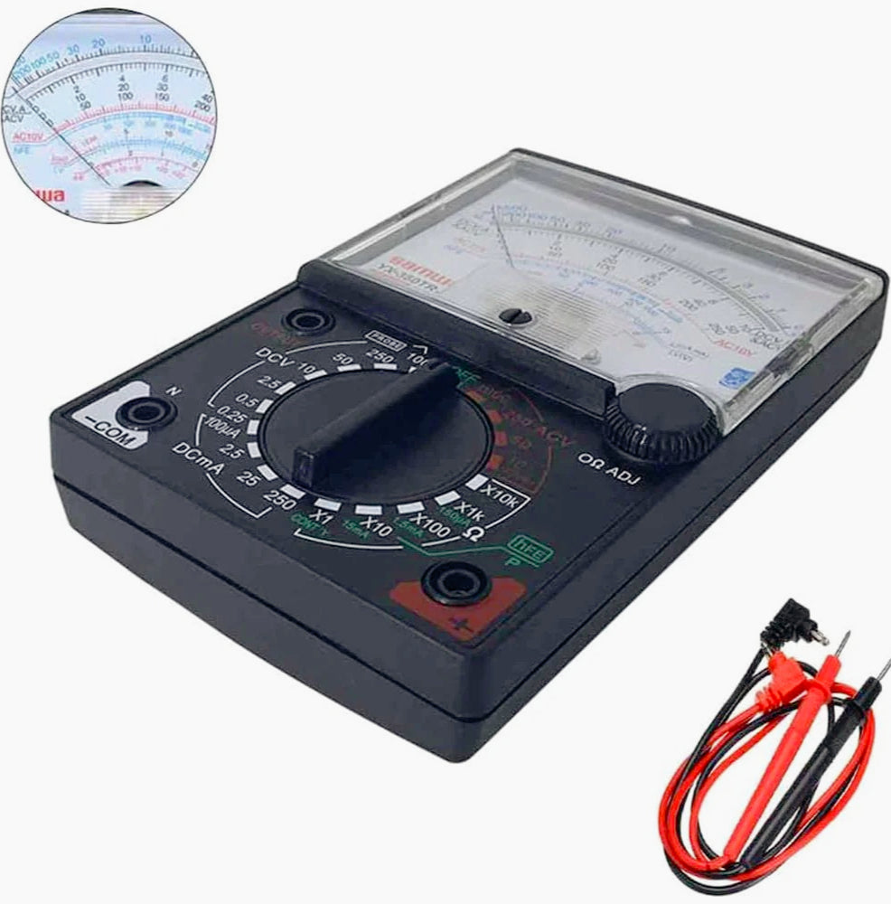 Multimetro analogico mini – tester tensione con puntali - ambraled