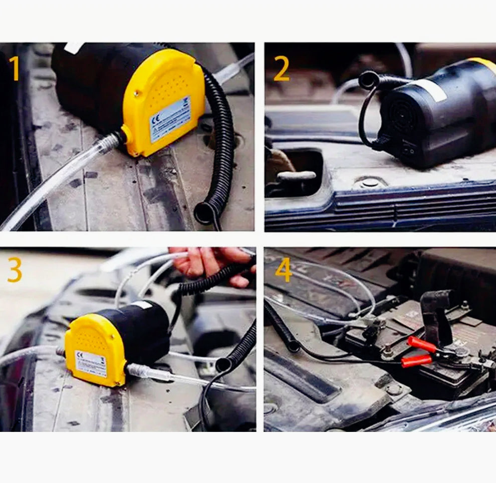 Pompa di aspirazione olio 60W 12V per auto e moto - ambraled