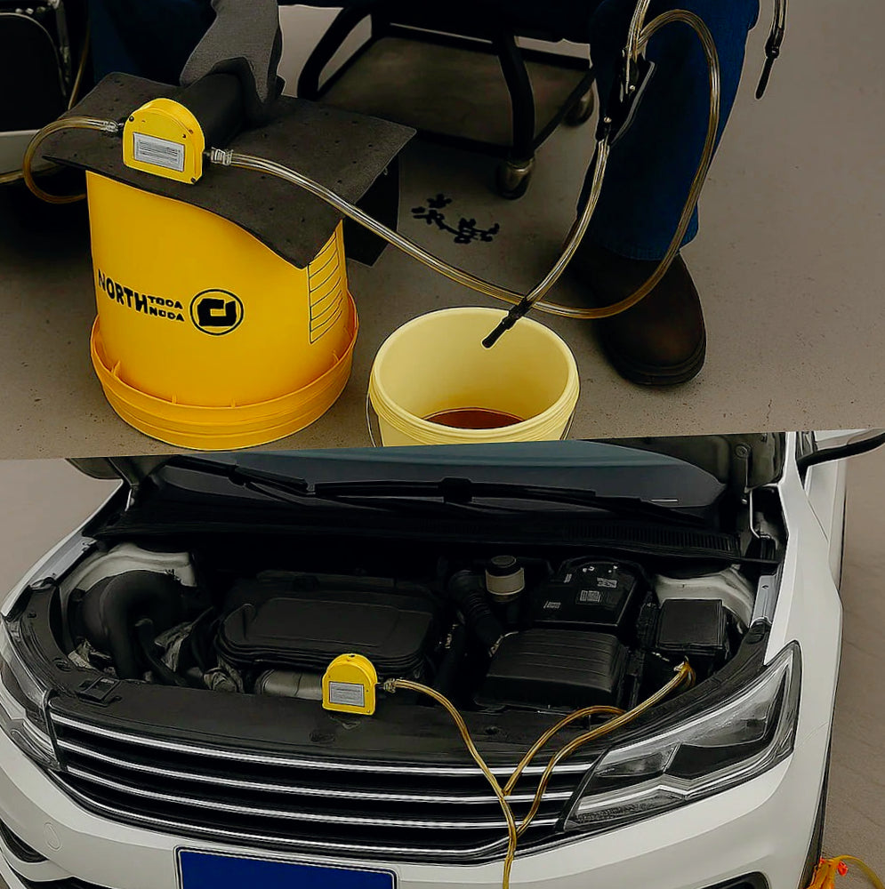 Pompa di aspirazione olio 60W 12V per auto e moto - ambraled