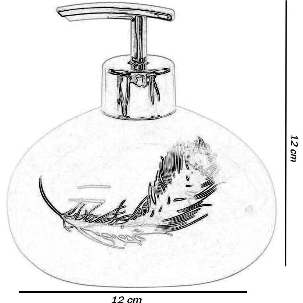 Accessori Bagno Oro – Dispenser Sapone, Portabicchieri e Scopino Piuma - ambraled