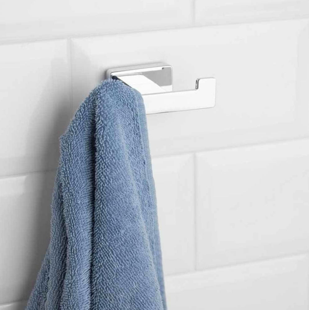 Accessori Bagno Acciaio Lucido – Portasciugamani, Gancio e Dispenser Rotolo - ambraled