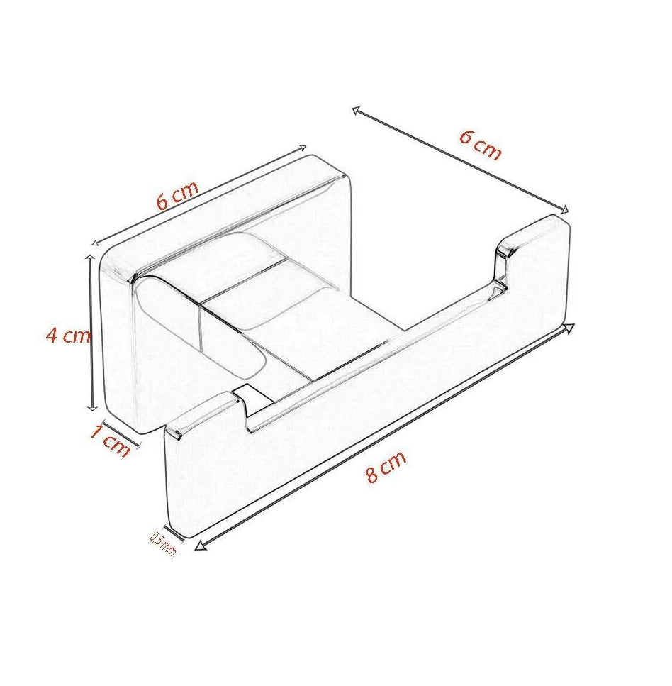 Accessori Bagno Acciaio Lucido – Portasciugamani, Gancio e Dispenser Rotolo - ambraled