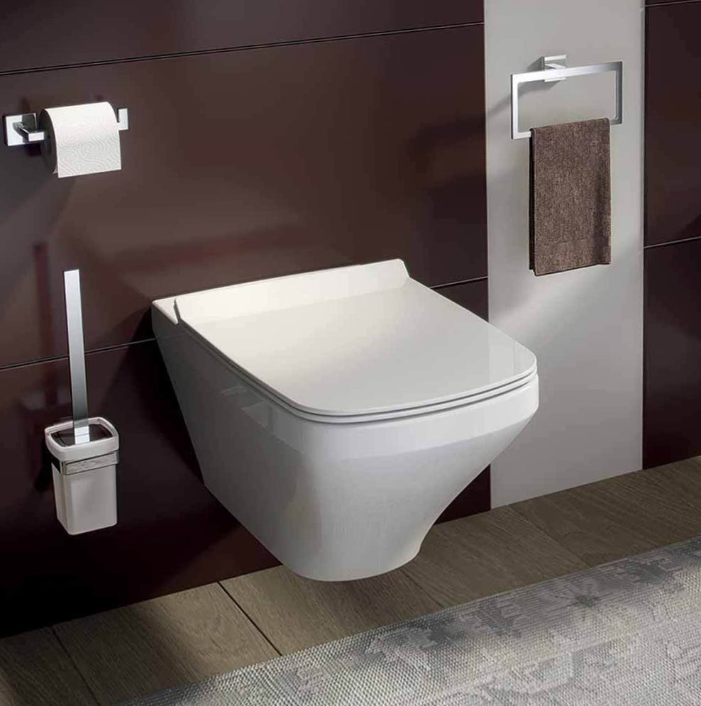 Accessori Bagno Acciaio Lucido – Portasciugamani, Gancio e Dispenser Rotolo - ambraled