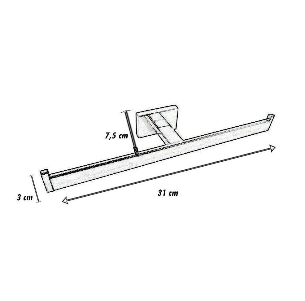 Accessori Bagno Acciaio Lucido – Portasciugamani, Gancio e Dispenser Rotolo - ambraled