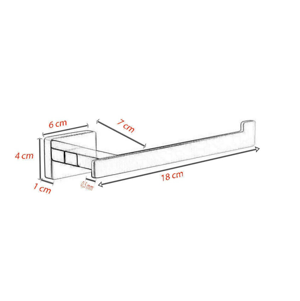 Accessori Bagno Acciaio Lucido – Portasciugamani, Gancio e Dispenser Rotolo - ambraled