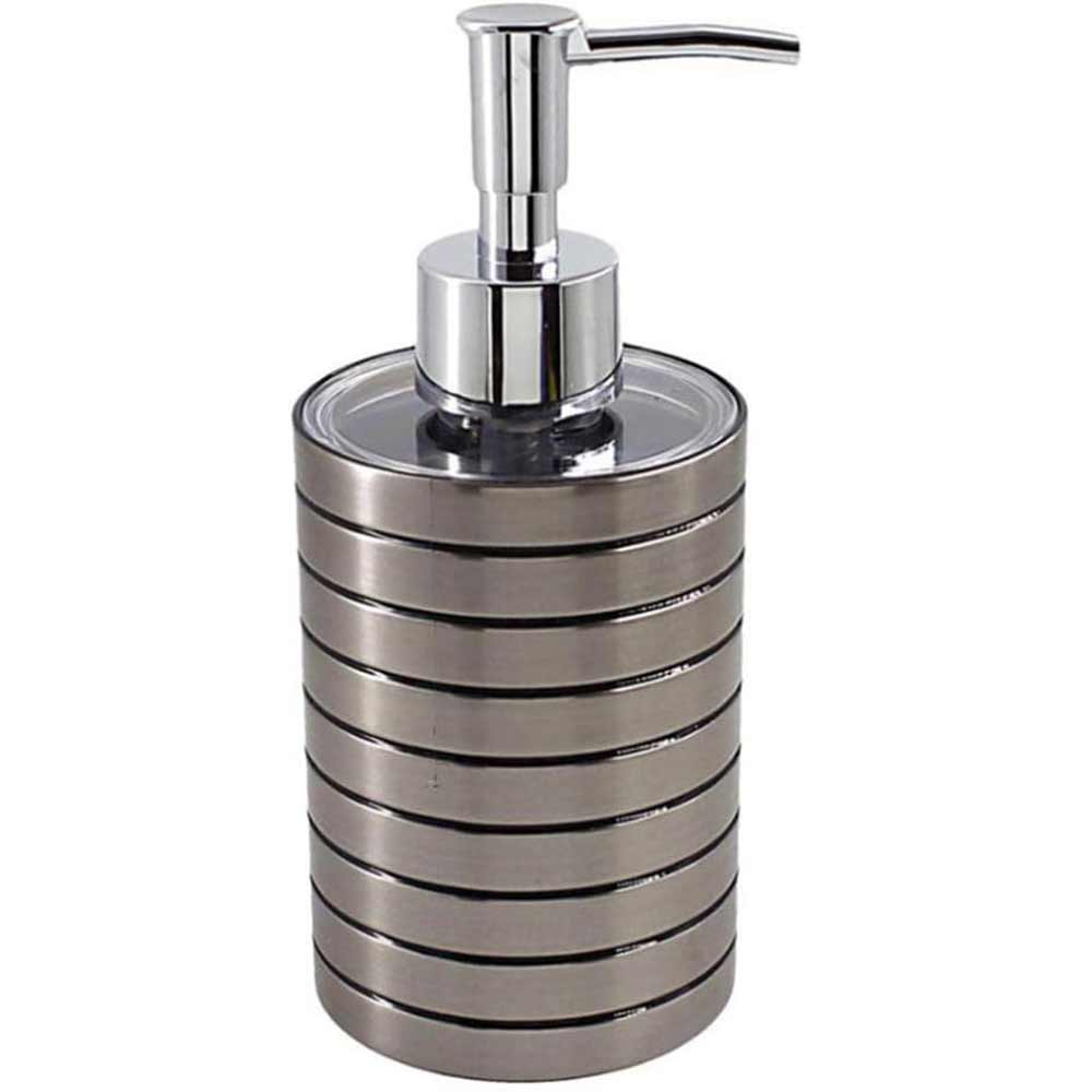 Accessori Bagno Argento a Righe – Dispenser Bicchieri e Piattino - ambraled