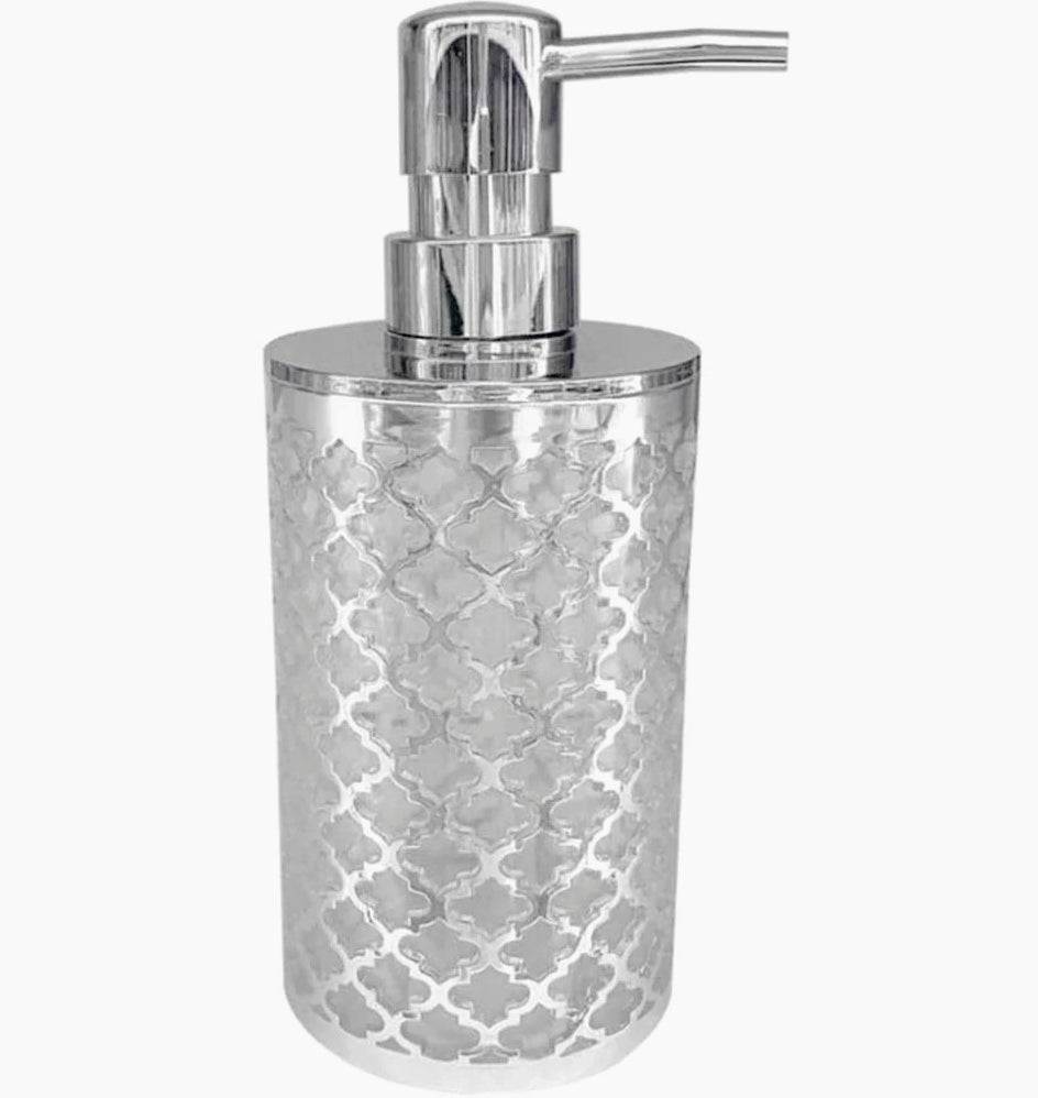 Accessori Bagno Argento Barocco – Dispenser Bicchieri e Piattino - ambraled