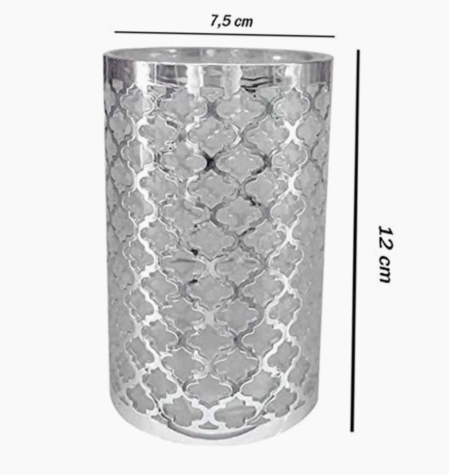 Accessori Bagno Argento Barocco – Dispenser Bicchieri e Piattino - ambraled