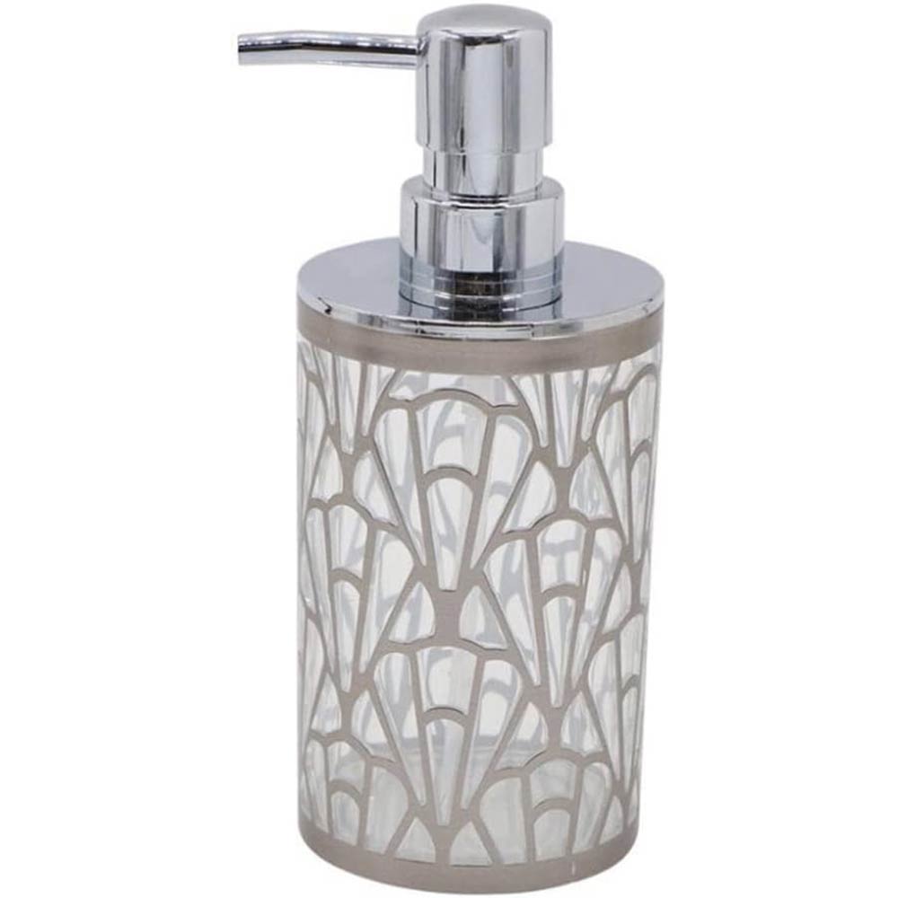 Accessori Bagno Argento Contemporaneo – Dispenser Bicchieri e Piattino - ambraled