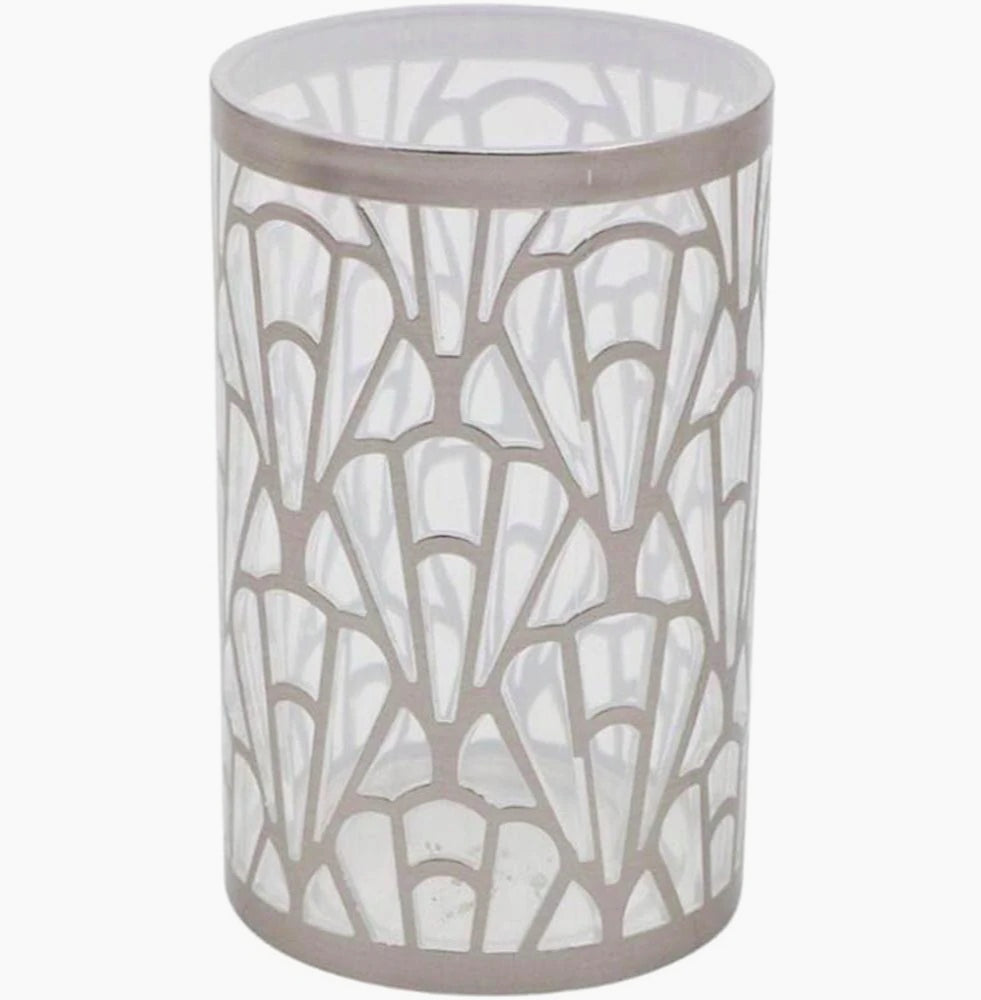 Accessori Bagno Argento Contemporaneo – Dispenser Bicchieri e Piattino - ambraled