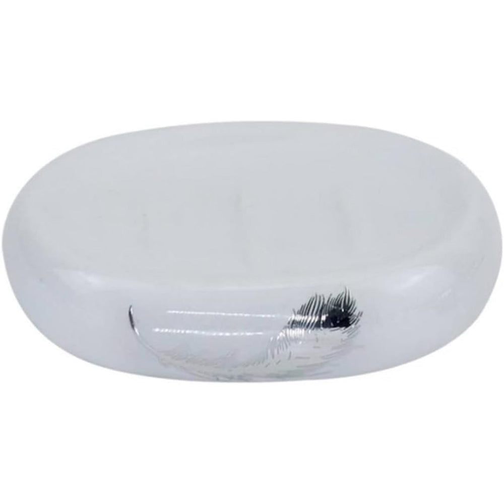 Accessori Bagno Argento – Dispenser Sapone, Portabicchieri e Scopino Piuma - ambraled