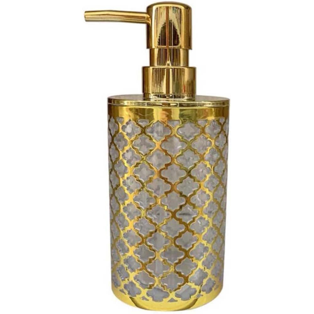 Accessori Bagno Stile Barocco Oro – Dispenser Bicchieri e Piattino Decorativo - ambraled