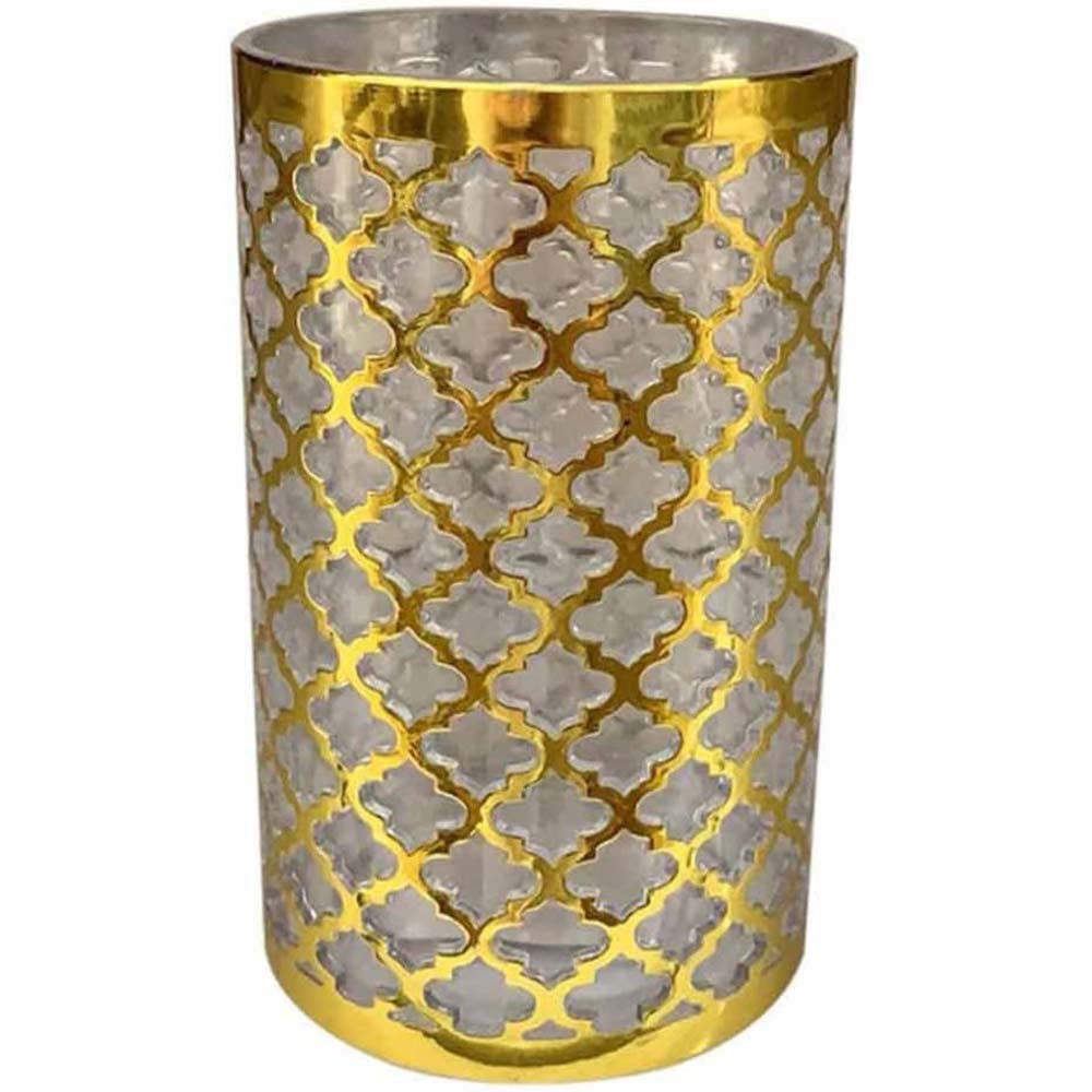 Accessori Bagno Stile Barocco Oro – Dispenser Bicchieri e Piattino Decorativo - ambraled