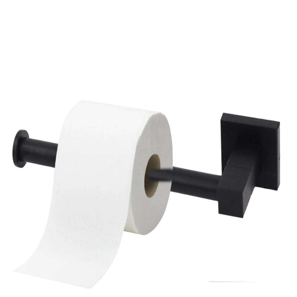 Accessori Bagno Nero Acciaio – Portasciugamani, Sapone, Phone e Scopino - ambraled