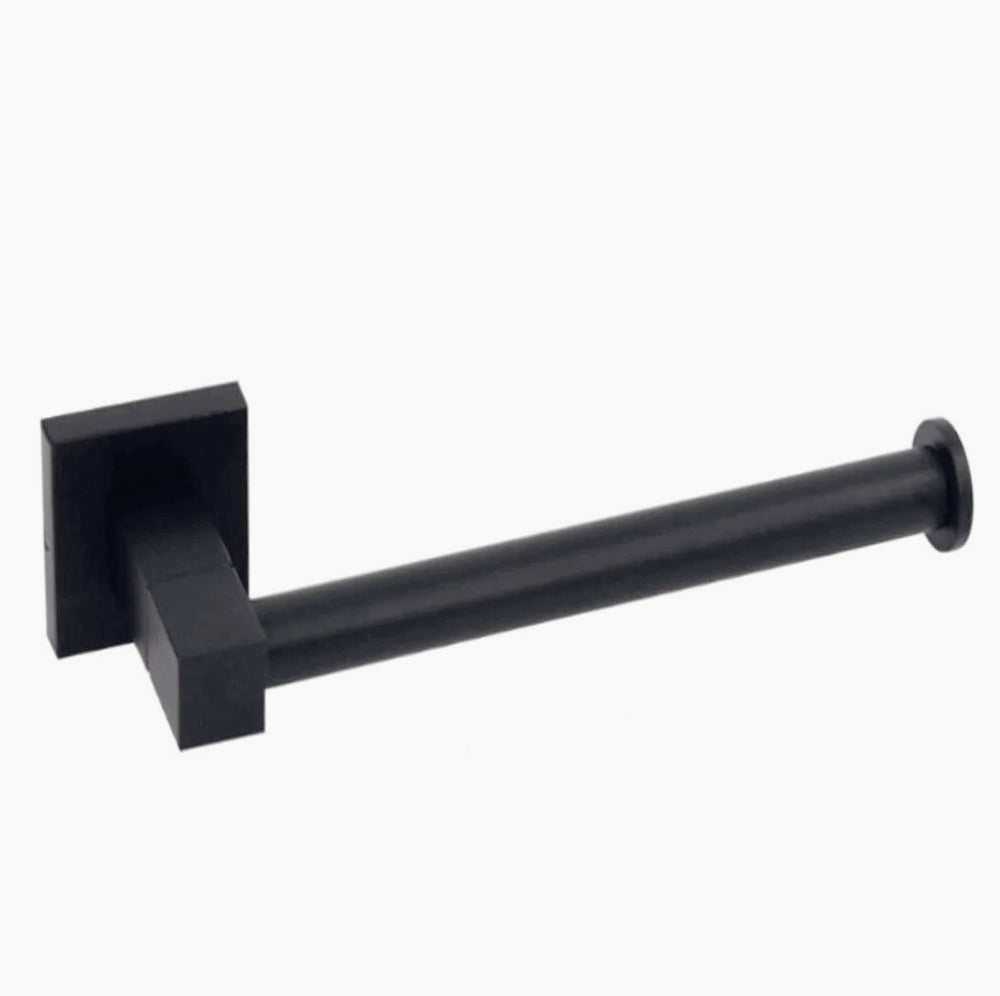 Accessori Bagno Nero Acciaio – Portasciugamani, Sapone, Phone e Scopino - ambraled