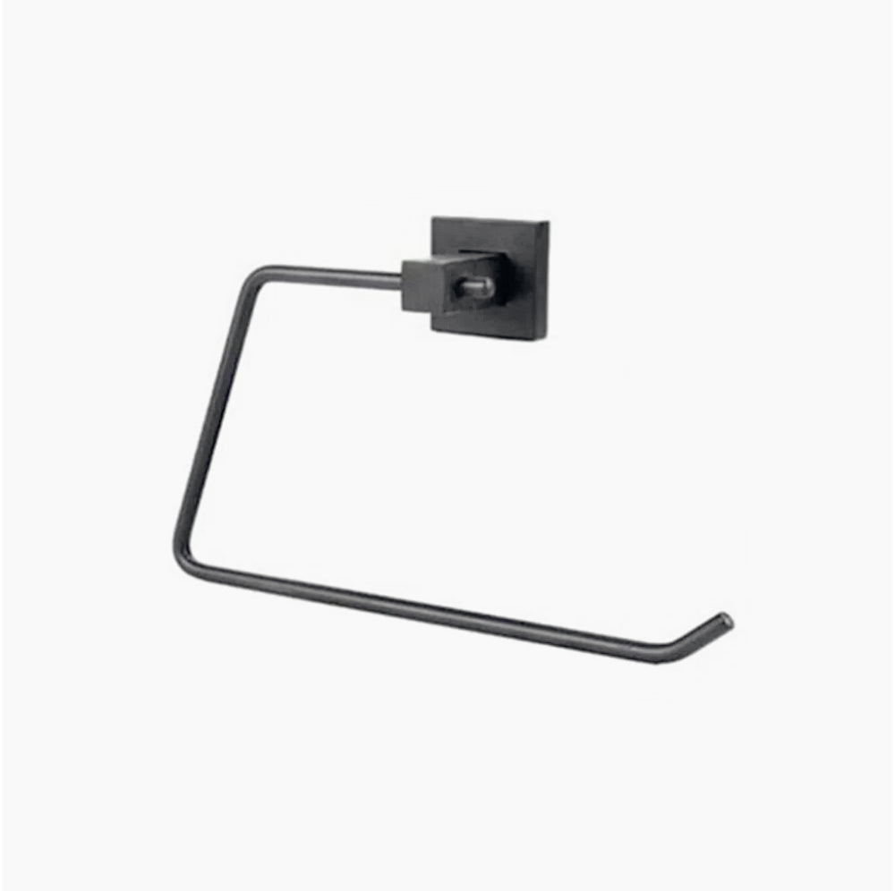 Accessori Bagno Nero Acciaio – Portasciugamani, Sapone, Phone e Scopino - ambraled