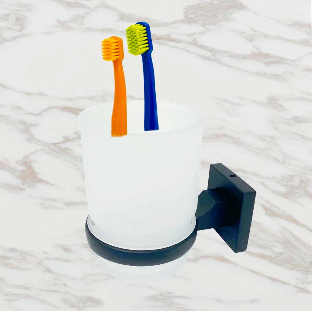 Accessori Bagno Nero Acciaio – Portasciugamani, Sapone, Phone e Scopino - ambraled