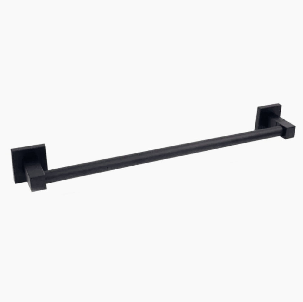 Accessori Bagno Nero Acciaio – Portasciugamani, Sapone, Phone e Scopino - ambraled