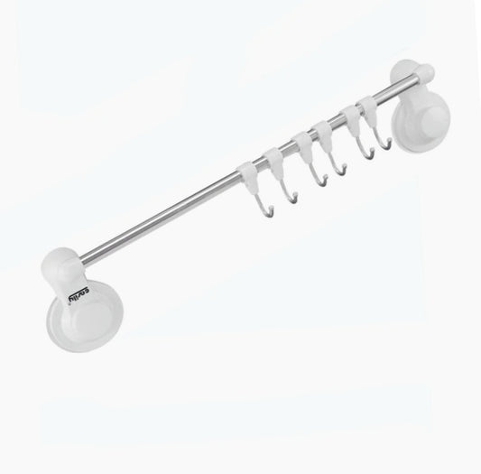 Appendino a ventosa con 6 ganci – Per bagno, cucina o porta utensili - ambraled