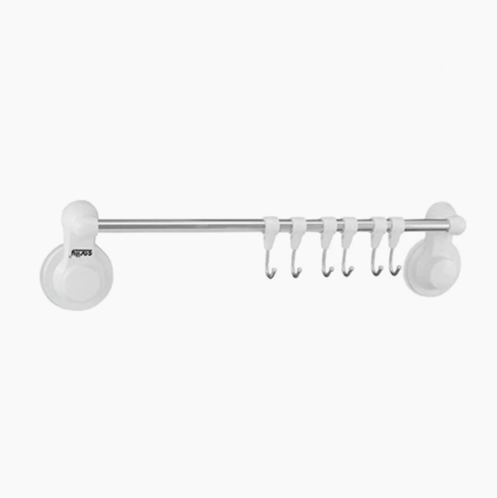 Appendino a ventosa con 6 ganci – Per bagno, cucina o porta utensili - ambraled