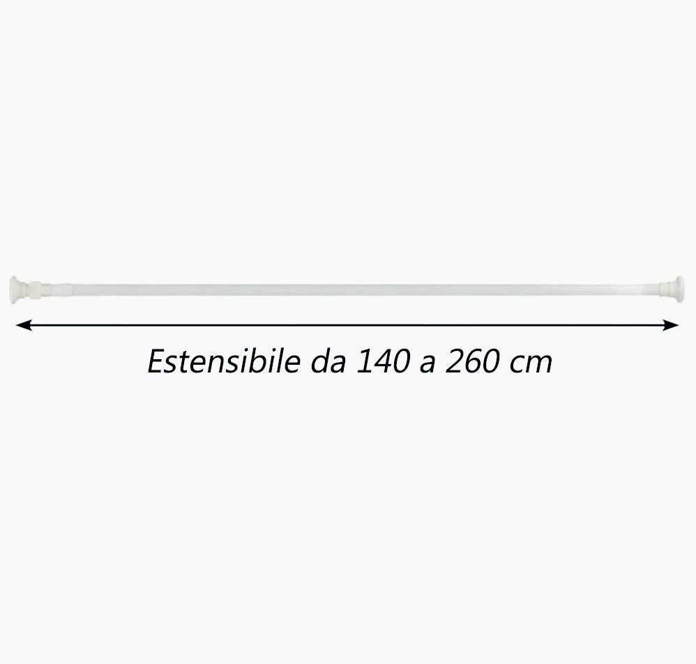 Bastone tenda telescopico – regolabile 140-260 cm - ambraled