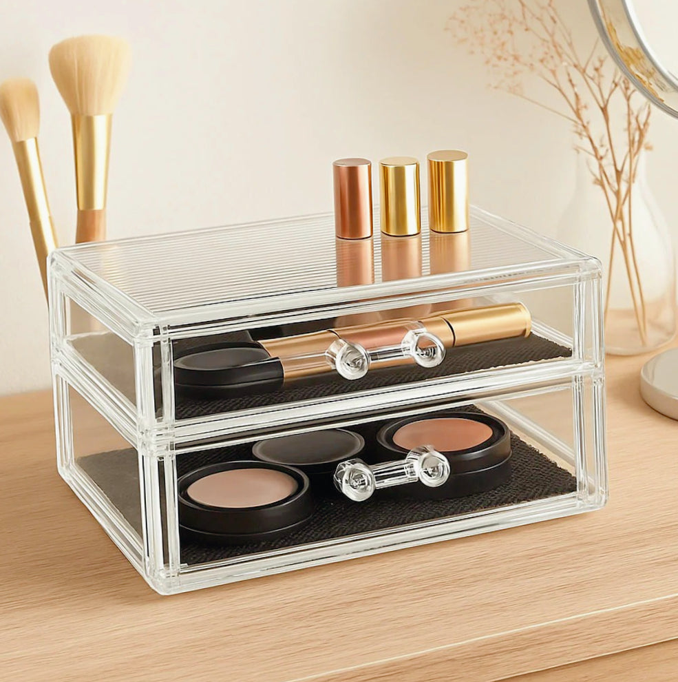 Organizer portatrucchi 2 cassetti – cosmetici e make-up - ambraled