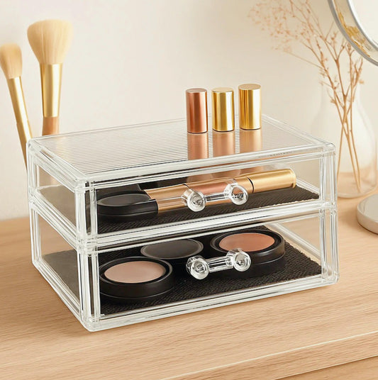 Organizer portatrucchi 2 cassetti – cosmetici e make-up - ambraled