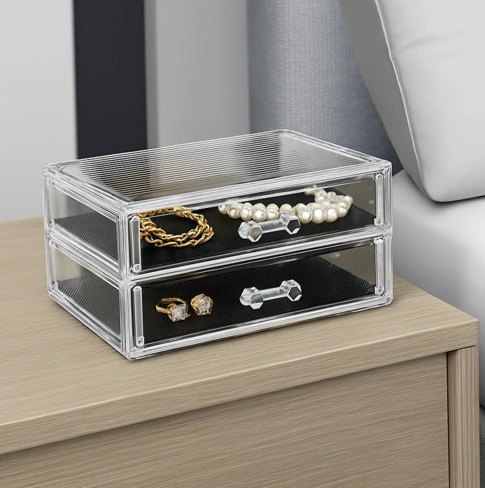 Organizer portatrucchi 2 cassetti – cosmetici e make-up - ambraled