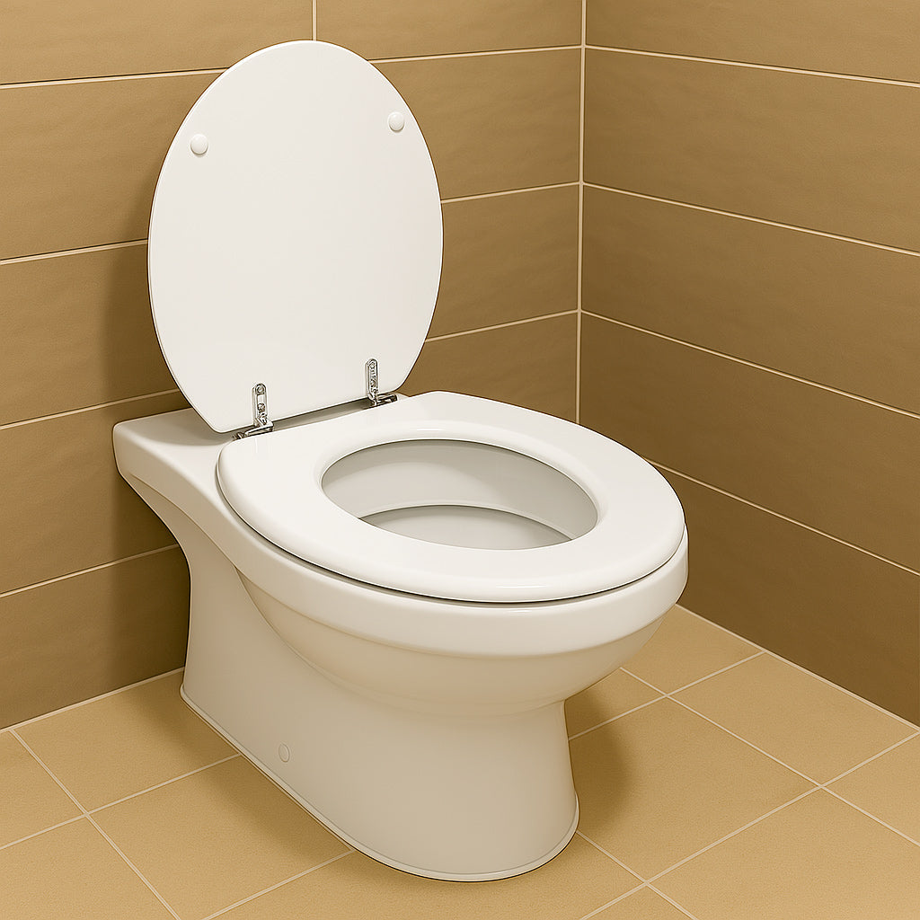 Copriwater universale MDF – cerniere, disponibile in vari colori - ambraled