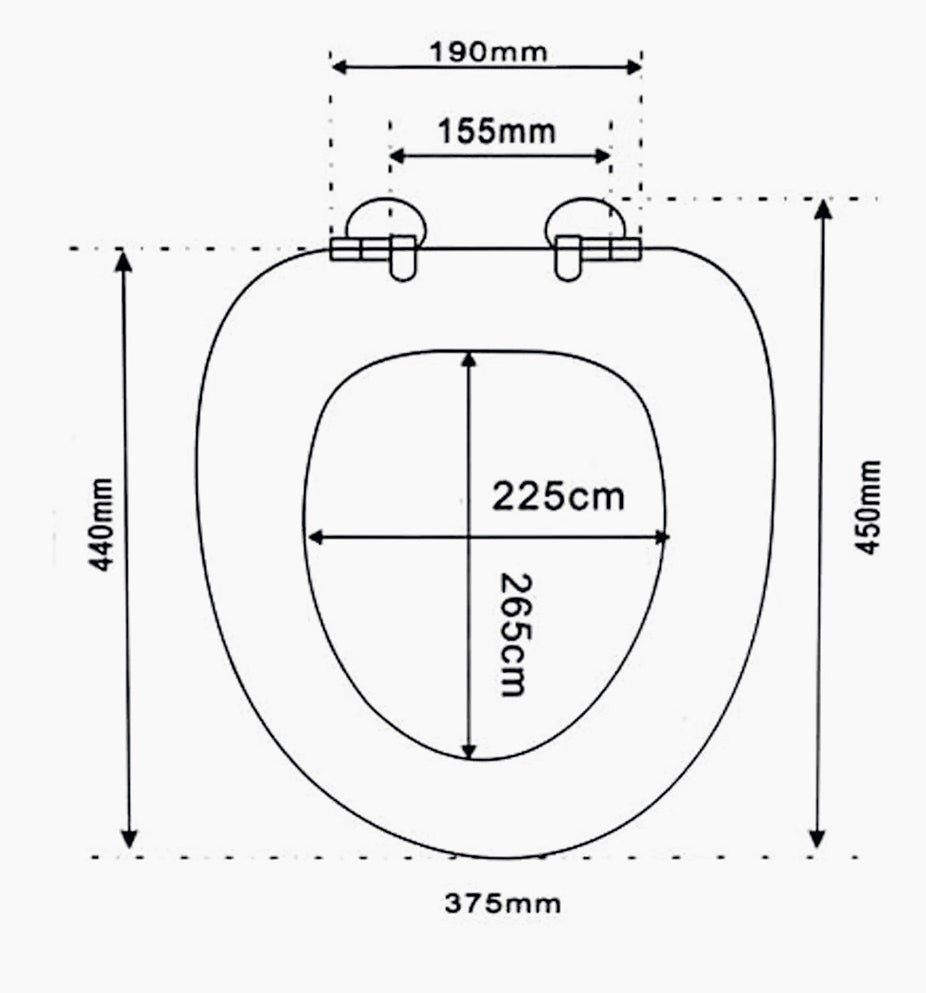 Copriwater universale MDF – cerniere, tema stelle blu - ambraled