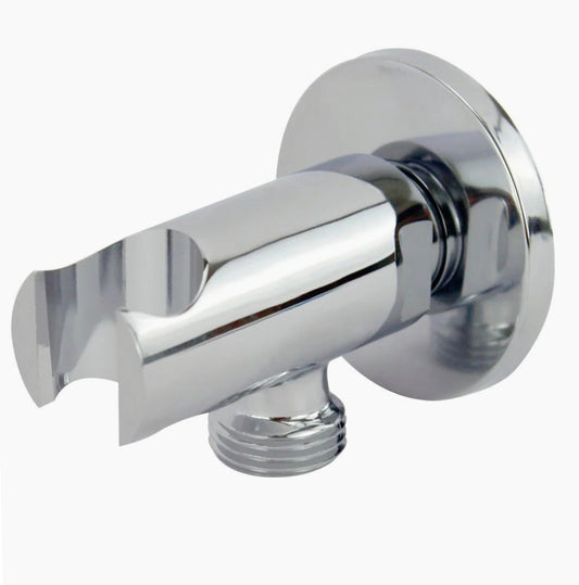 Deviatore tondo ½” – doccia con supporto cromato lucido - ambraled