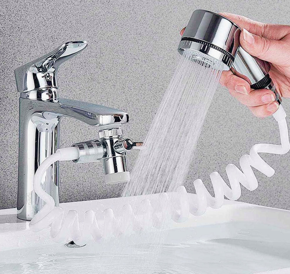 Doccia per rubinetto – tubo flessibile + deviatore 2 vie - ambraled