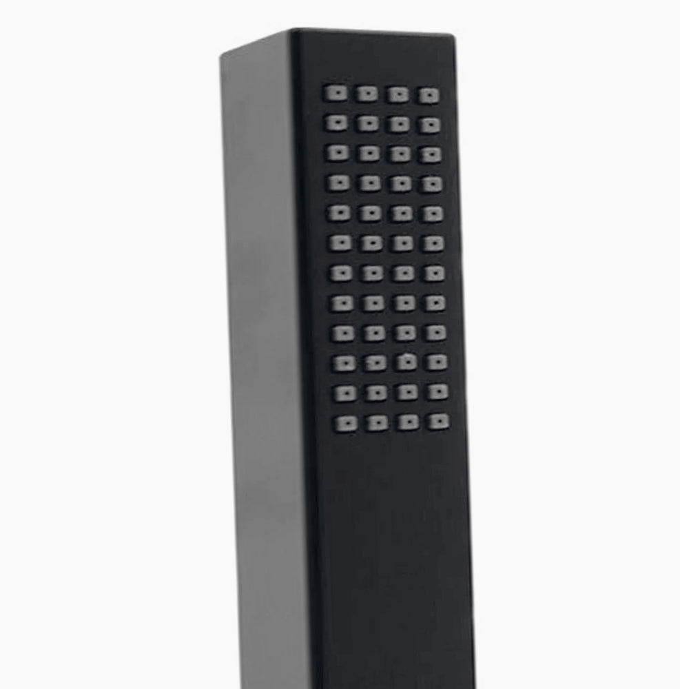 Doccino quadrato slim nero – soffione doccia 1/2' - ambraled