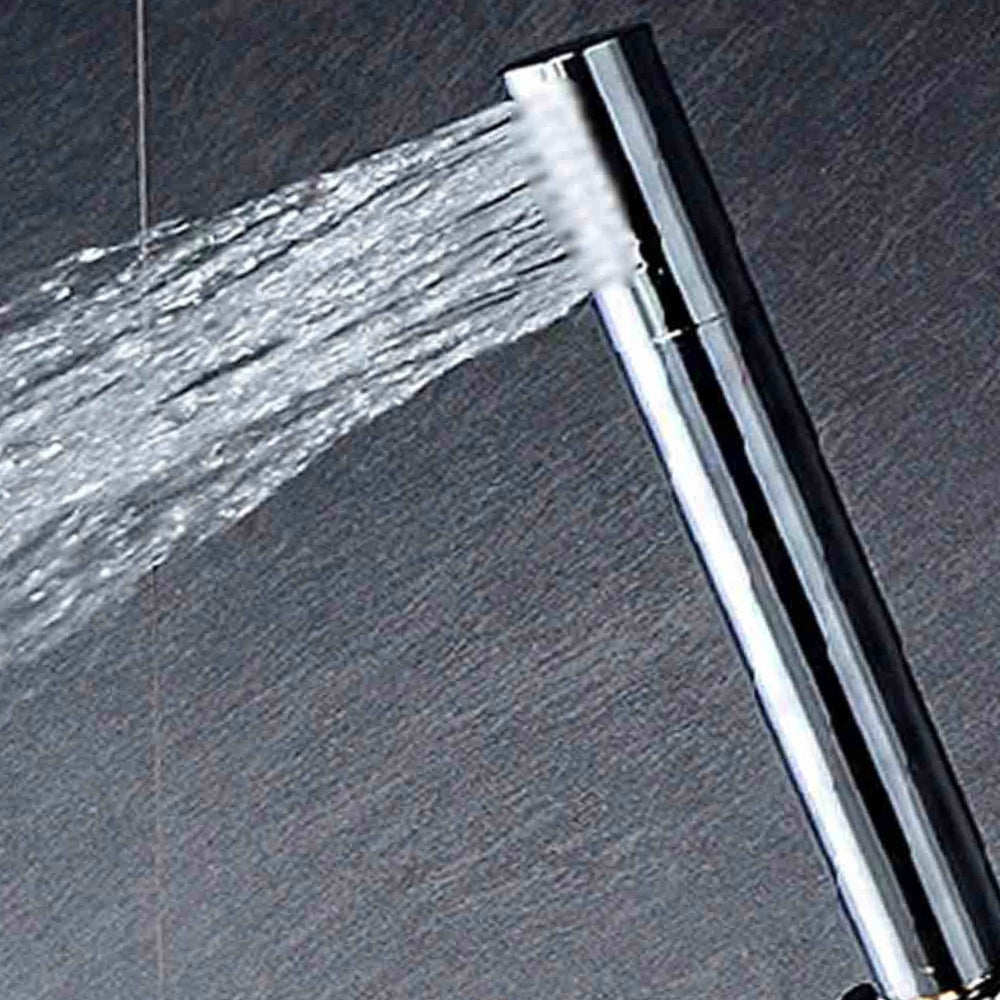 Soffione doccia con tubo flessibile 1,8 m e supporto a muro - ambraled