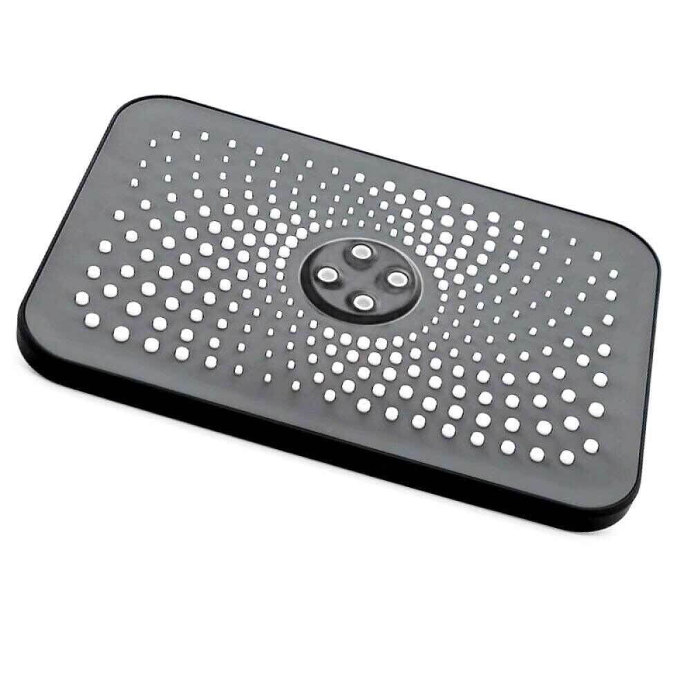 Soffione per doccia rettangolare 28,5x19 cm in ABS con filtro anticalcare - ambraled