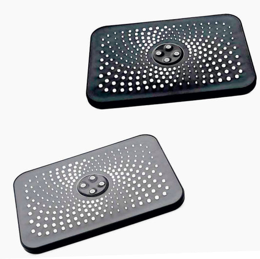 Soffione per doccia rettangolare 28,5x19 cm in ABS con filtro anticalcare - ambraled