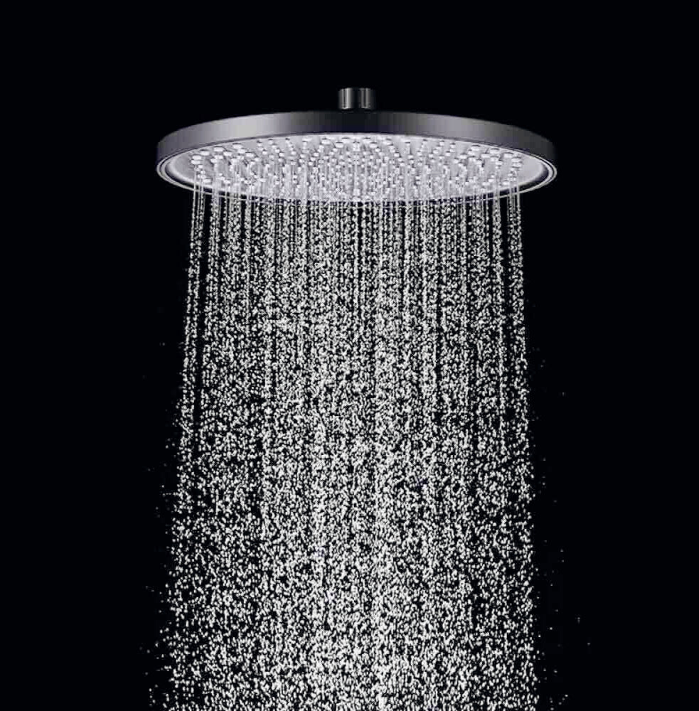 Soffione per doccia rotondo 22,5 cm in ABS con filtro anticalcare - ambraled