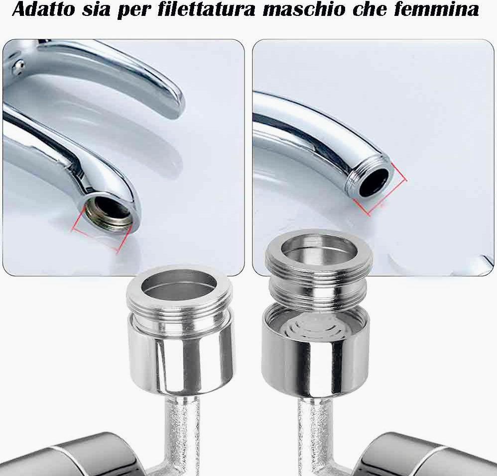 Filtro rubinetto universale – orientabile maschio/femmina - ambraled