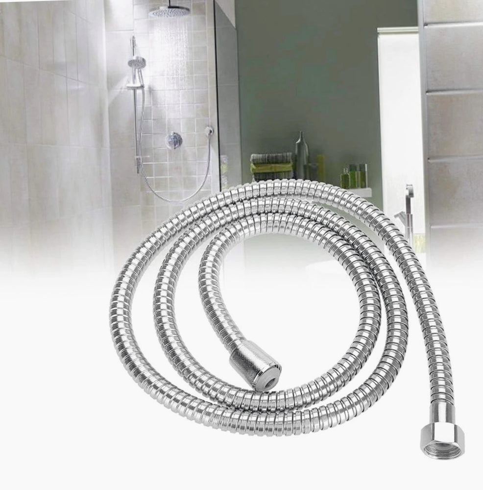 Laccio doccia cromato flessibile 180 cm – Attacco 1/2', per soffione - ambraled