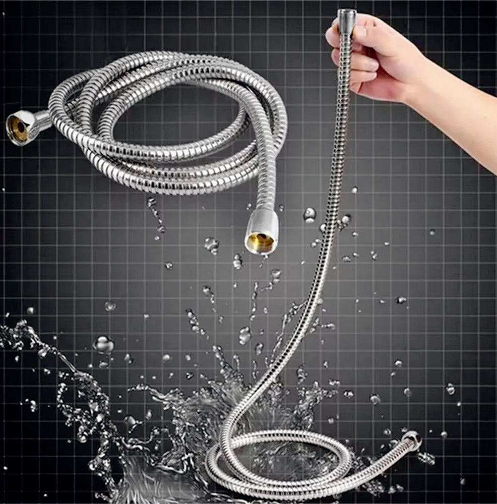 Laccio doccia cromato flessibile 180 cm – Attacco 1/2', per soffione - ambraled