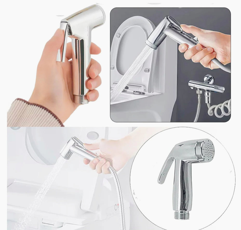 Idroscopino 1,2m flessibile – pulizia doccia, WC e bidet - ambraled