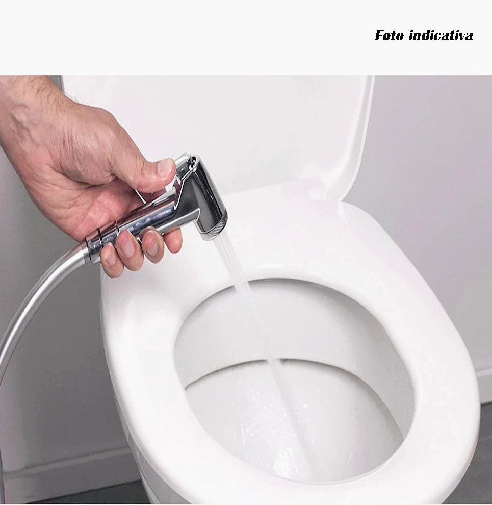 Idroscopino ABS cromato 1/2’’ – pulizia WC/bidet con shut/off - ambraled