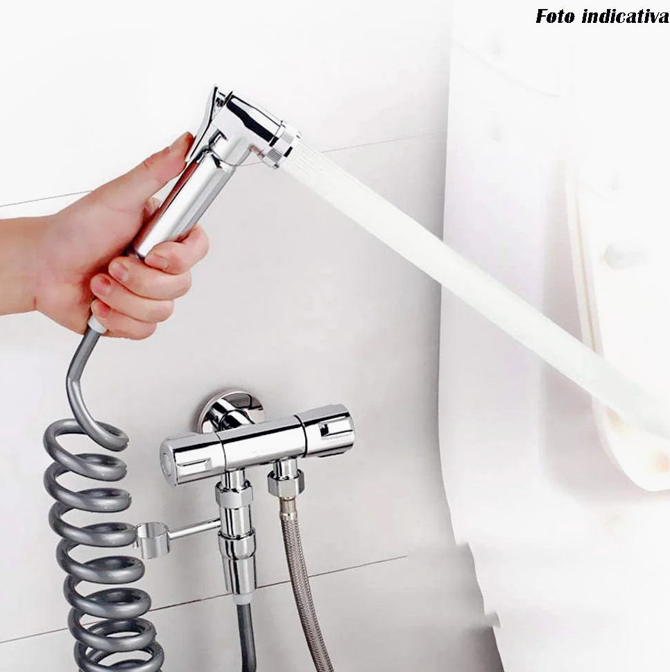 Idroscopino ABS cromato 1/2’’ – pulizia WC/bidet con shut/off - ambraled