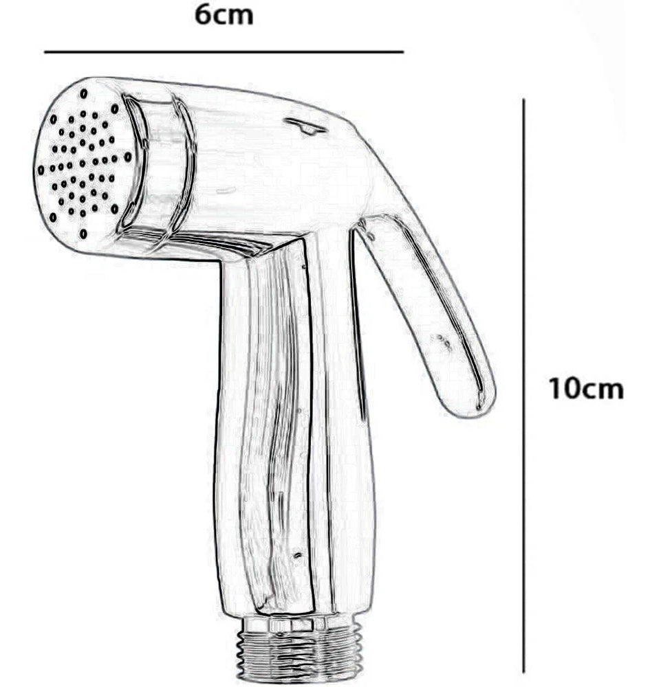 Idroscopino ABS lucido 1/2’’ – pulizia water/bidet con pulsante Stop - ambraled