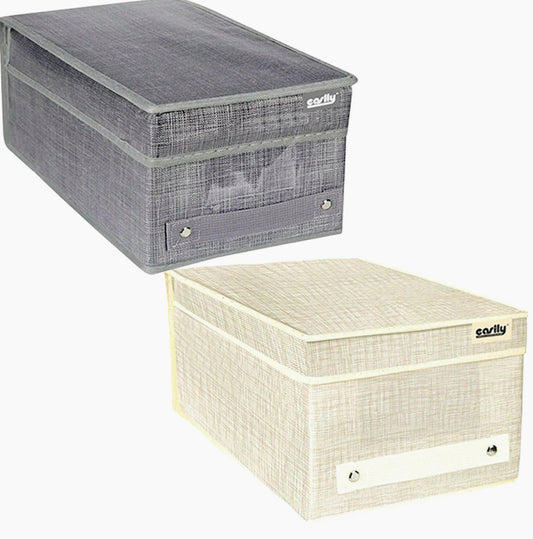 Scatola porta abiti e documenti 18x33x15 cm con coperchio - ambraled