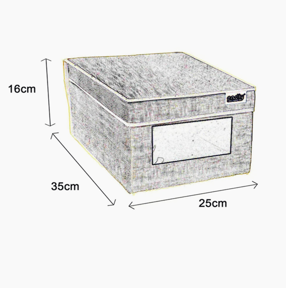 Scatola porta abiti e documenti 25x35x16 cm con coperchio - ambraled