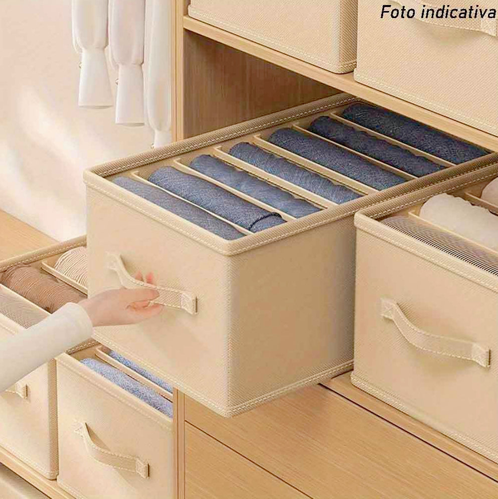 Scatola box pieghevole 12 scomparti 44x20x30 cm contenitore per armadi - ambraled