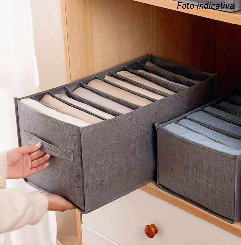 Scatola box pieghevole 12 scomparti 44x20x30 cm contenitore per armadi - ambraled